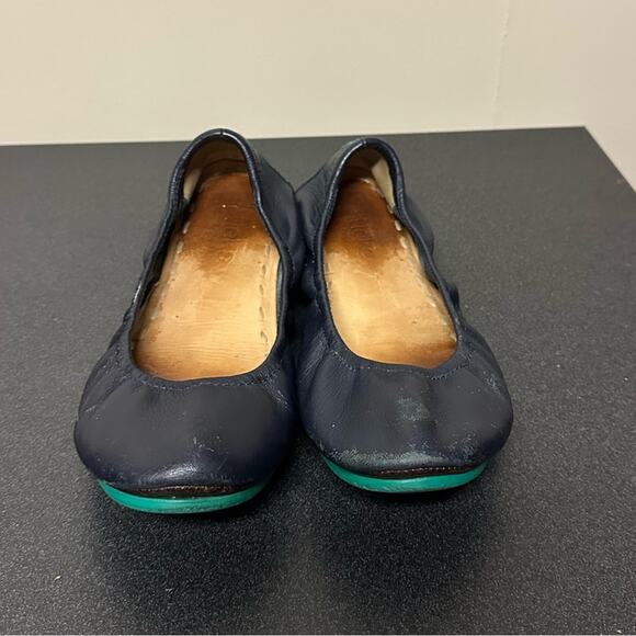 Tieks California Navy Italian Leather Ballet Flat Shoes Travel Size 7 - Picture 2 of 15